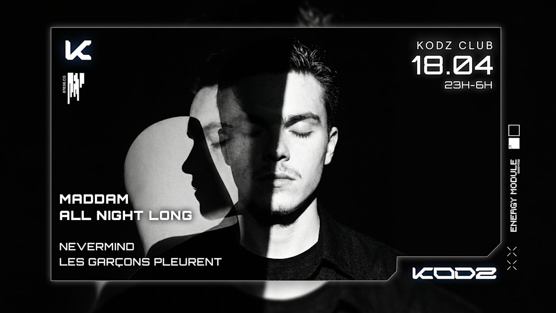 NEVERMIND - Soirée techno le sam 18 avr. à Kodz
