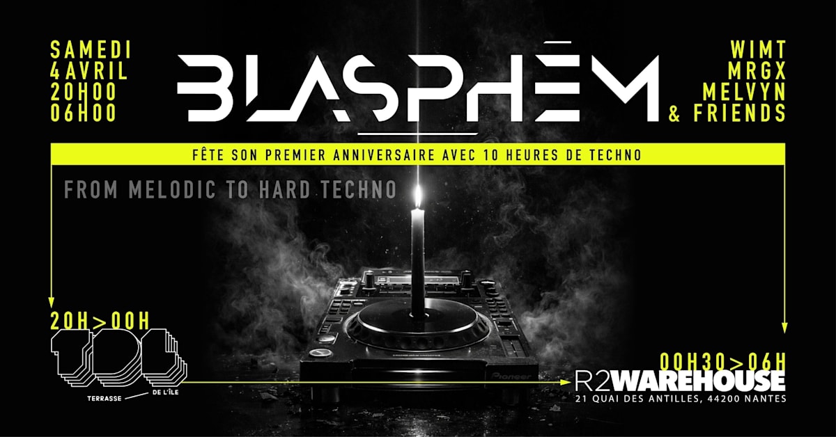 Melvyn - Soirée techno le sam 4 avr. à Warehouse
