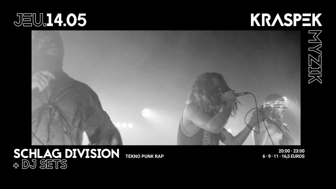 SHLAG DIVISION - Soirée techno le jeu 14 mai à Kraspek Myzik