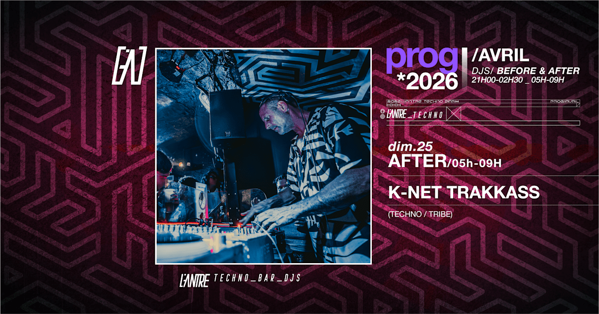 Knet Trakkass - Soirée techno le sam 25 avr. à L'Antre Bar Electro Bar à Cocktails