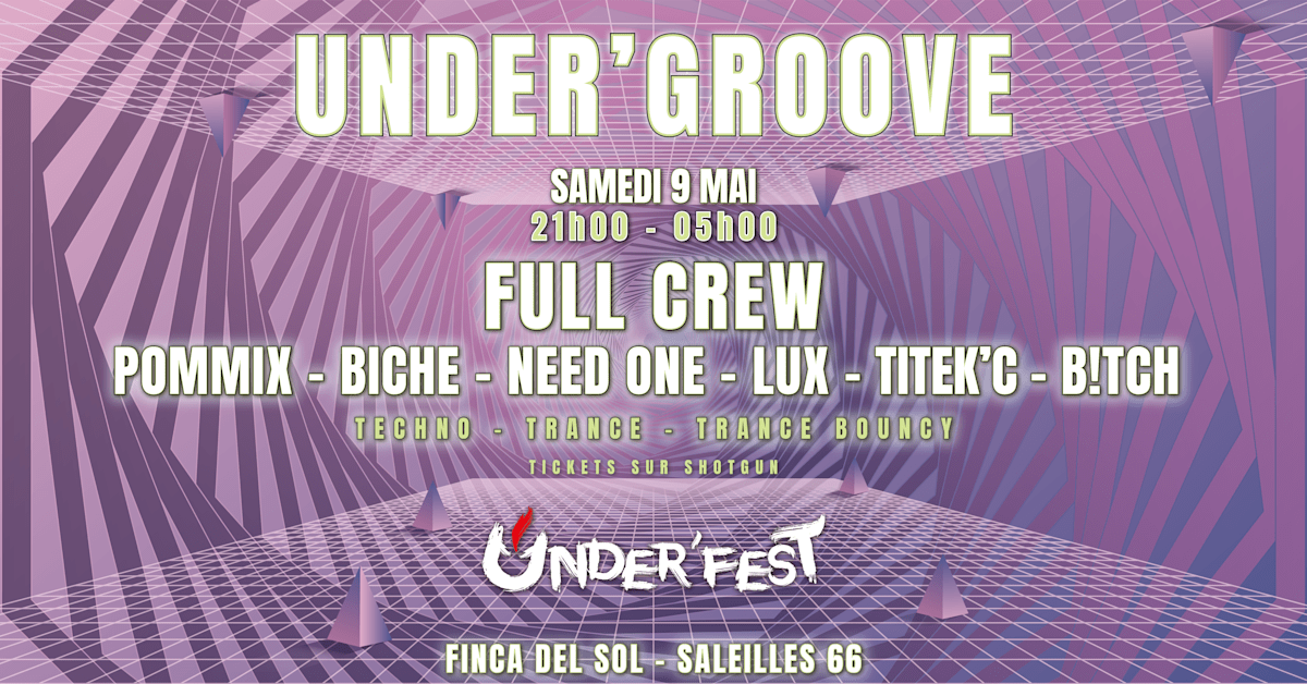 Need One - Soirée techno le sam 9 mai à 5 Impasse du Conflent, 66280 Saleilles, France