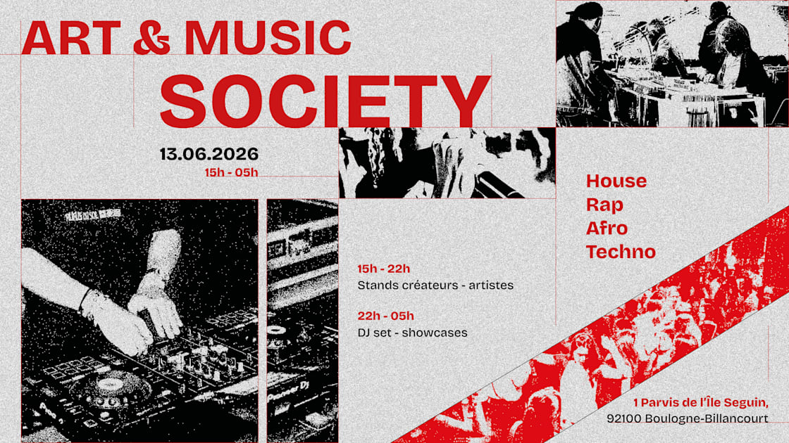 Art & Music Society — 13.06 - Soirée techno le sam 13 juin à Seguin Sound
