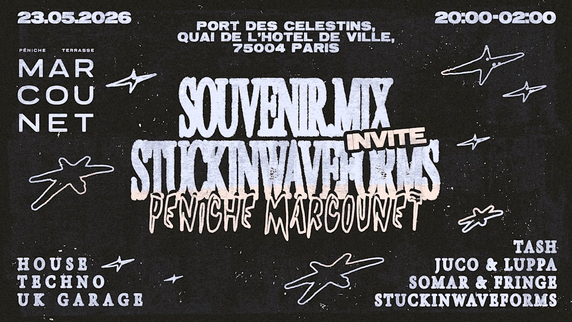 SOMAR - Soirée techno le sam 23 mai à Péniche Marcounet