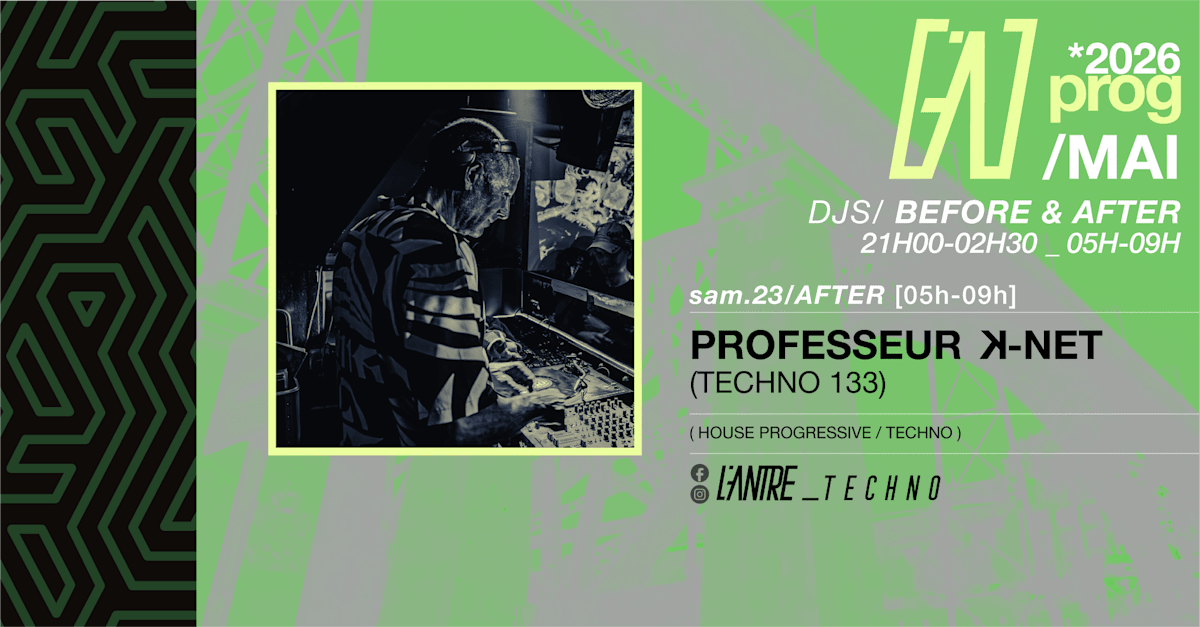 Knet Trakkass - Soirée techno le sam 23 mai à L'Antre Bar Electro Bar à Cocktails
