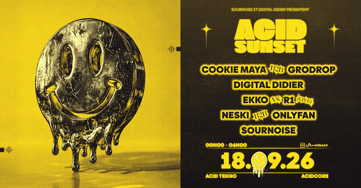 Affiche Acid Sunset, Grenoble · Billets Shotgun
