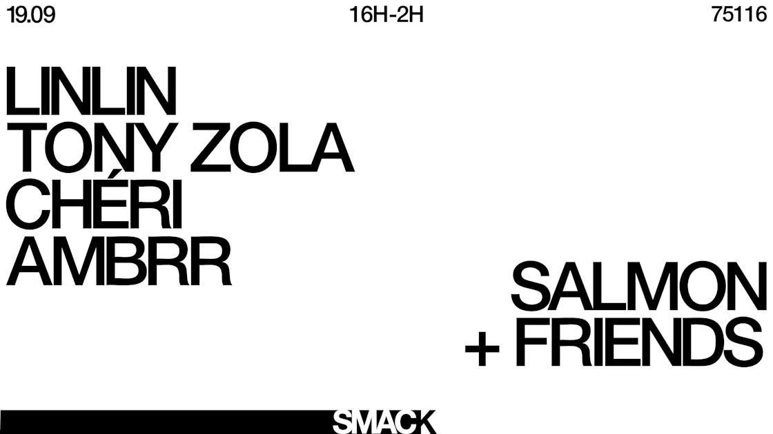Affiche Smack (Linlin, Tony Zola, Cheri, Ambrr), Paris · Billets Shotgun