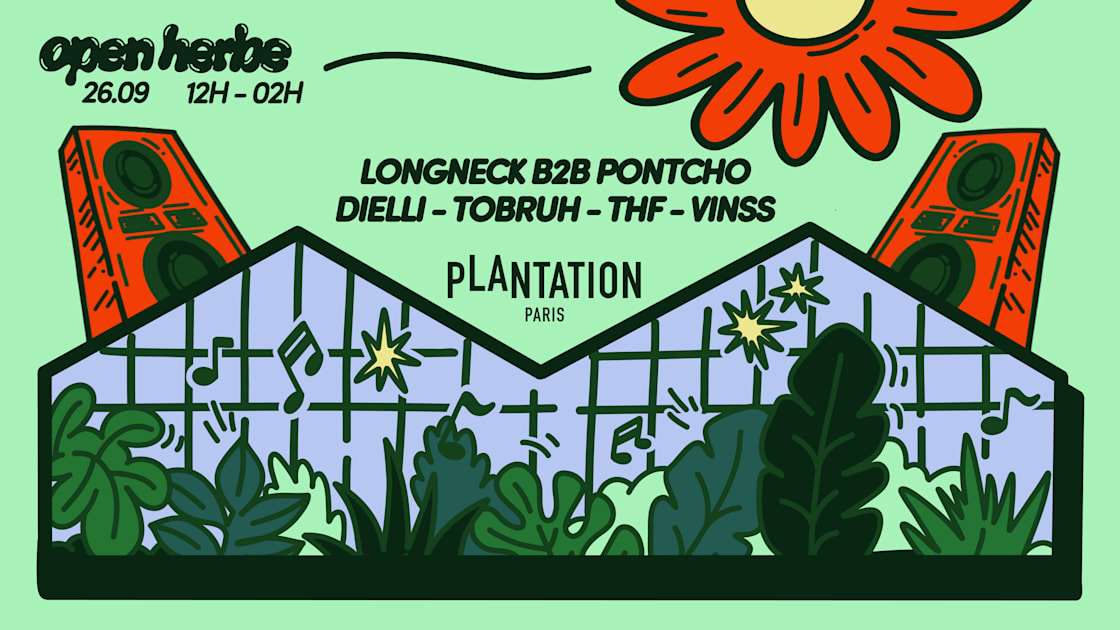Affiche Open Herbe - 14h Rooftop Party [Free Pass Available], Paris · Billets Shotgun