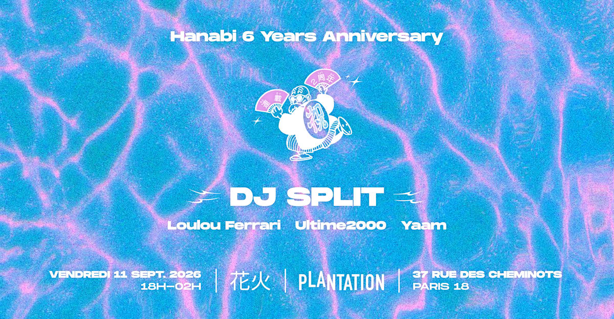 Affiche Hanabi 6 Years Anniversary, Paris · Billets Shotgun