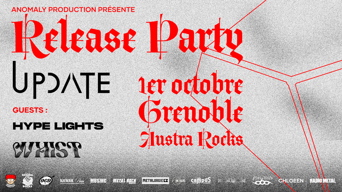 Affiche Release Party D’Update (W/Hypelights + Whist), Saint-Martin-D'hères · Billets Shotgun