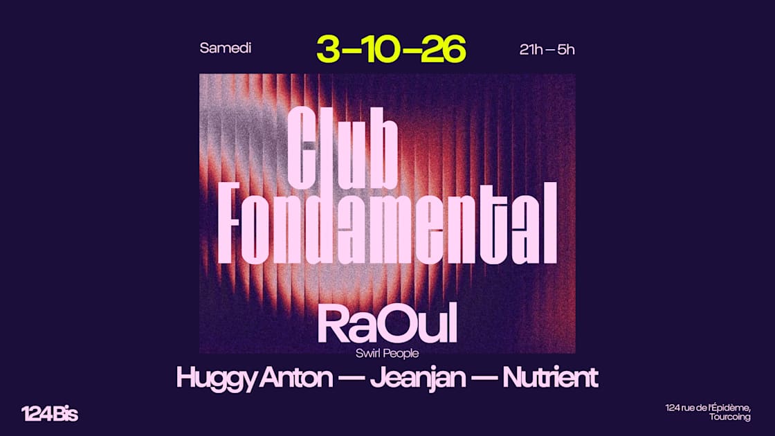 Affiche Club Fondamental, Tourcoing · Billets Shotgun