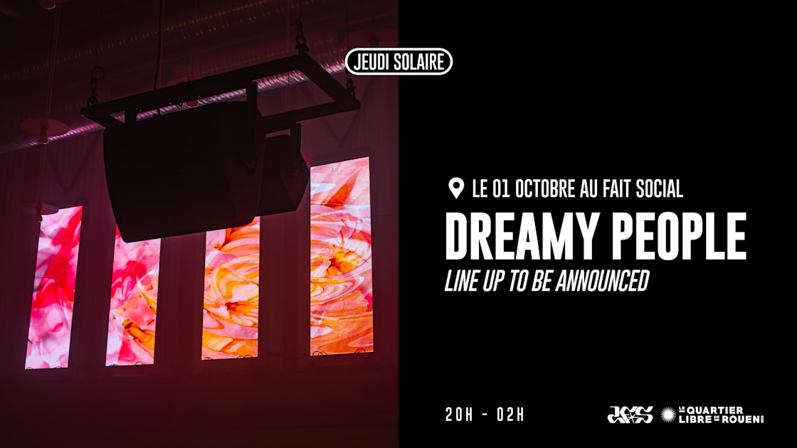 Affiche Jeudi Solaire - Dreamy People, Rouen · Billets Shotgun