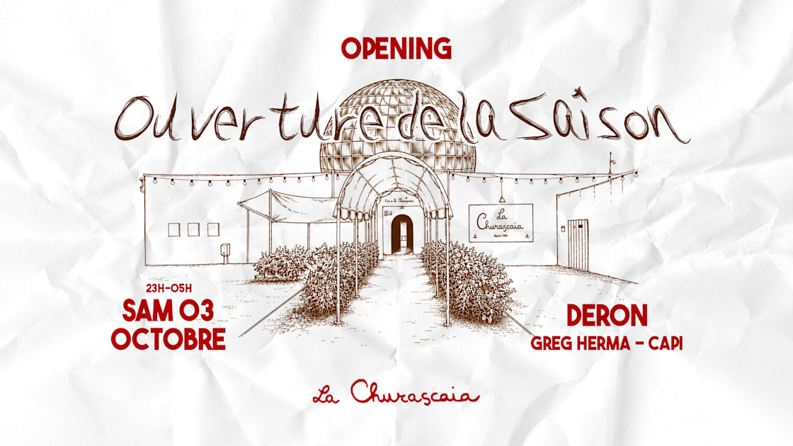 Affiche Opening - 03.10.26 - La Churascaia Ouverture De La Saison, Vauvert · Billets Shotgun