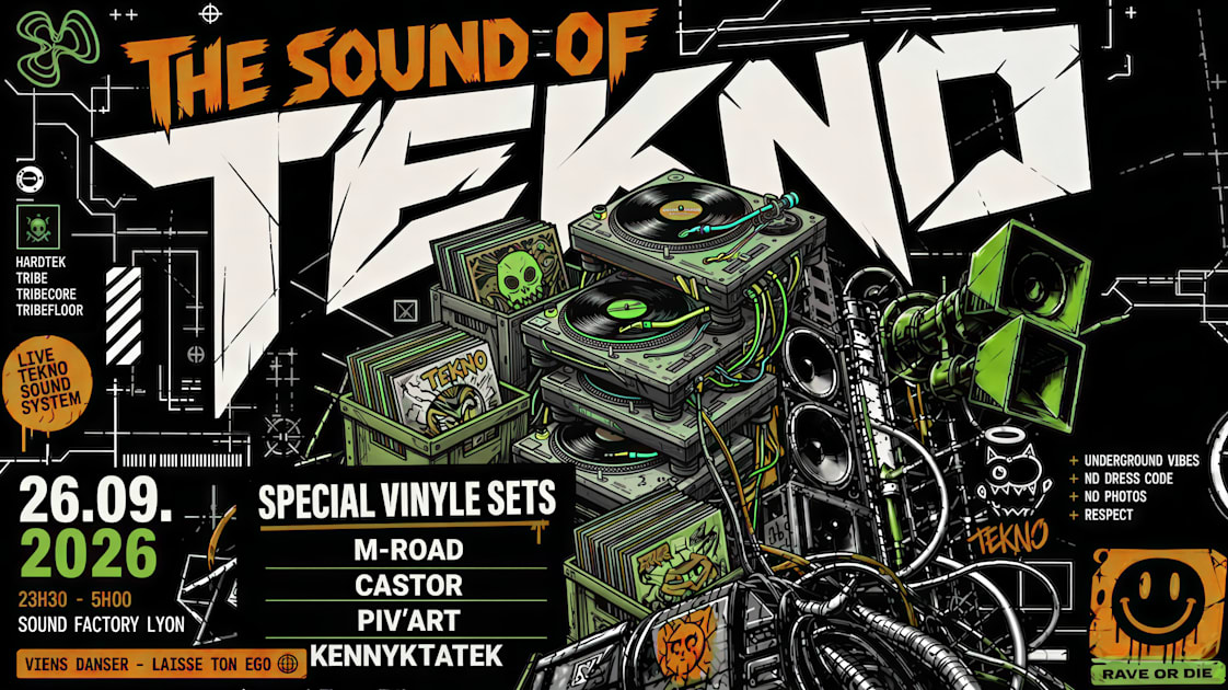 Affiche The Sound Of Tekno, Lyon · Billets Shotgun