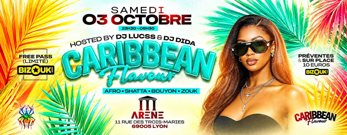 Affiche Caribbean Flavour Edition, Lyon · Billets Shotgun