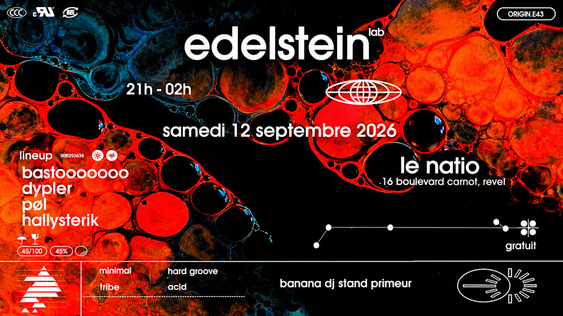Affiche Edelstein : Le Natio, Revel · Billets Shotgun