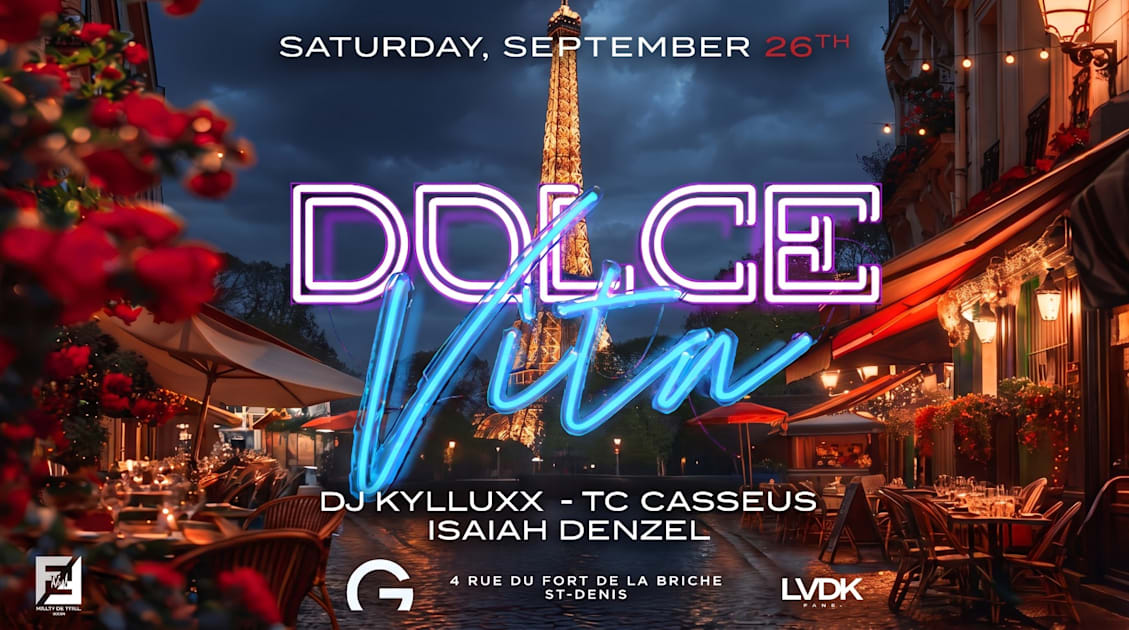 Affiche Dolce Vita Gclub, Saint-Denis · Billets Shotgun