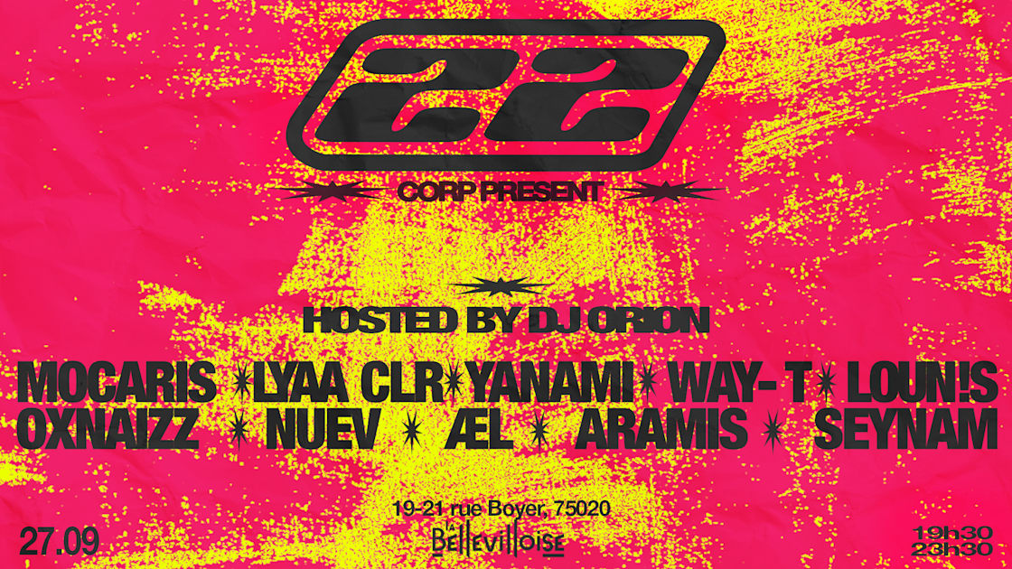Affiche 22corp | 27.09.26, Paris · Billets Shotgun