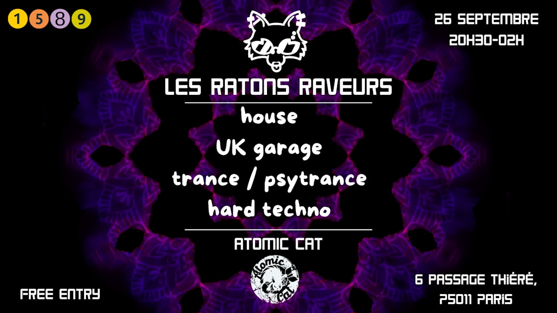 Affiche Atomic Ratons #20, Paris · Billets Shotgun