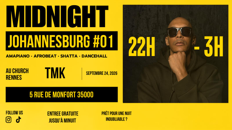 Affiche Midnight Johannesburg #01, Rennes · Billets Shotgun