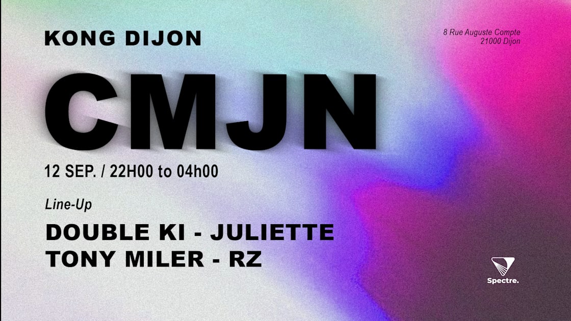 Affiche Cmjn #01 - Double Ki - Juliette - Tony Miler - Rz, Dijon · Billets Shotgun