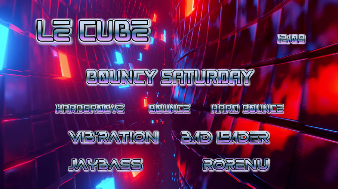 Affiche Bouncy Saturday Le Cube 12/09, Toulouse · Billets Shotgun