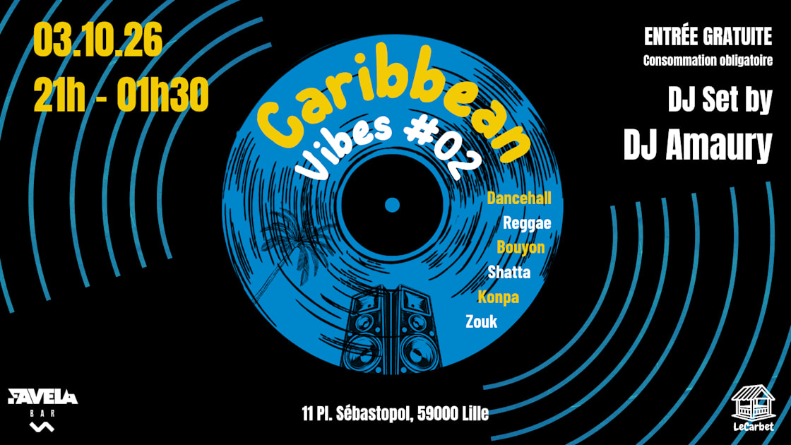 Affiche Caribbean Vibes #02, Lille · Billets Shotgun