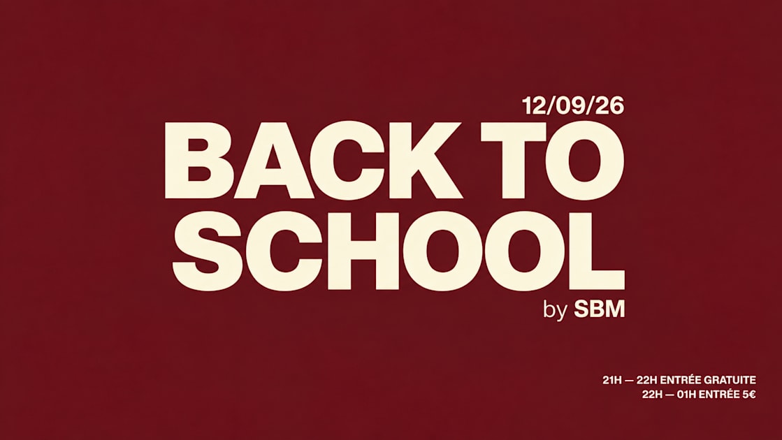 Affiche Back To School By Sbm, Clermont-Ferrand · Billets Shotgun