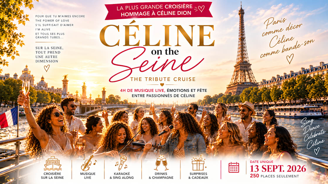 Affiche Celine On The Seine - Dimanche 13 Septembre, Paris · Billets Shotgun