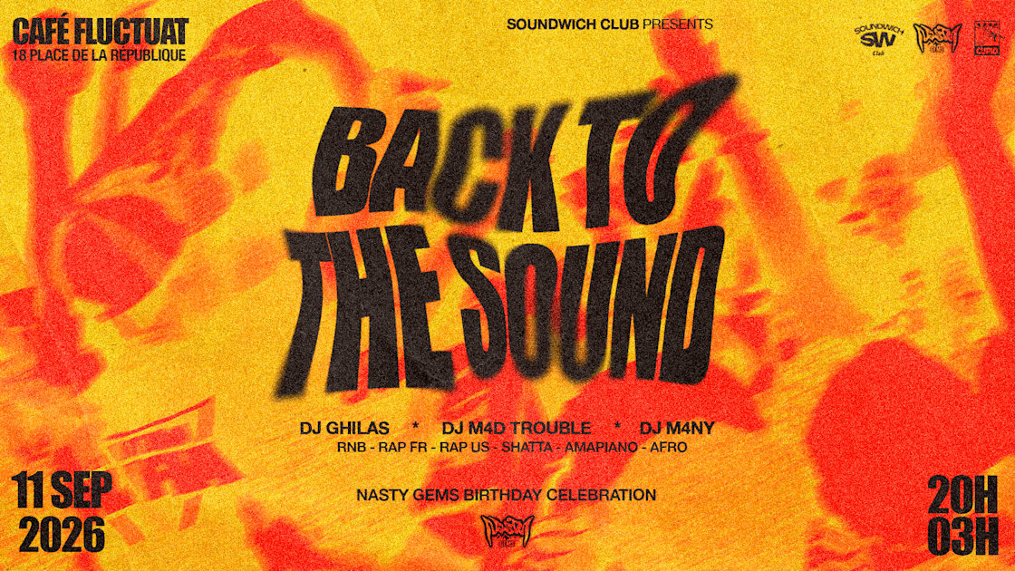 Affiche Back To The Sound, Paris · Billets Shotgun