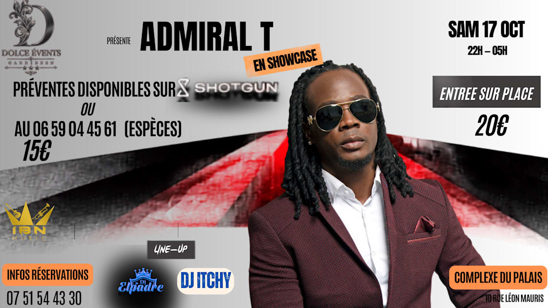 Affiche Admiral-T À Dijon, Dijon · Billets Shotgun
