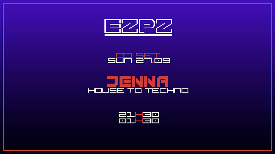 Affiche Jenna @ Ezpz, Bordeaux · Billets Shotgun
