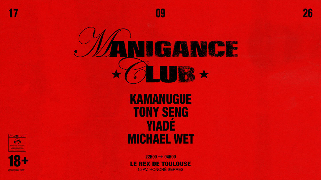 Affiche Manigance Club #11, Toulouse · Billets Shotgun