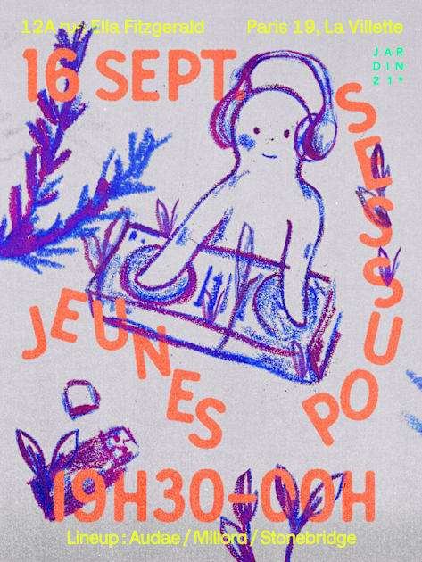 Affiche Jeunes Pousses X Jardin21 - Open Air, Paris · Billets Shotgun