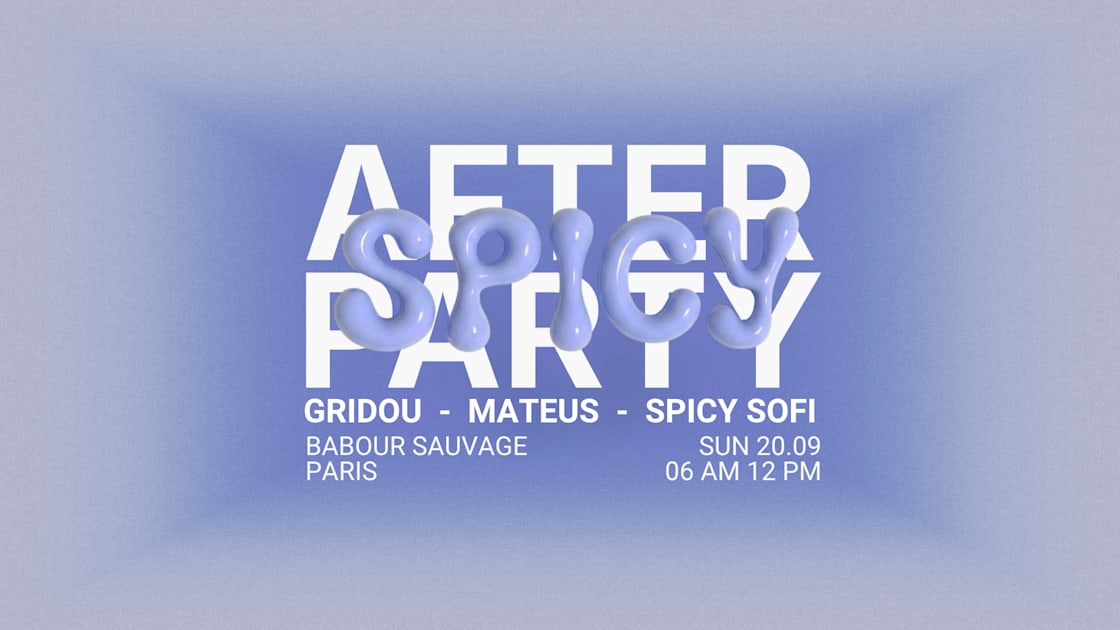Affiche Spicy After Party #4, Paris · Billets Shotgun
