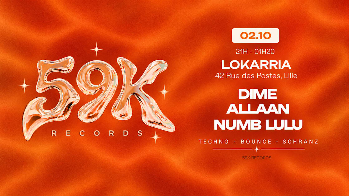 Affiche 59k Records X Lokarria #2, Lille · Billets Shotgun