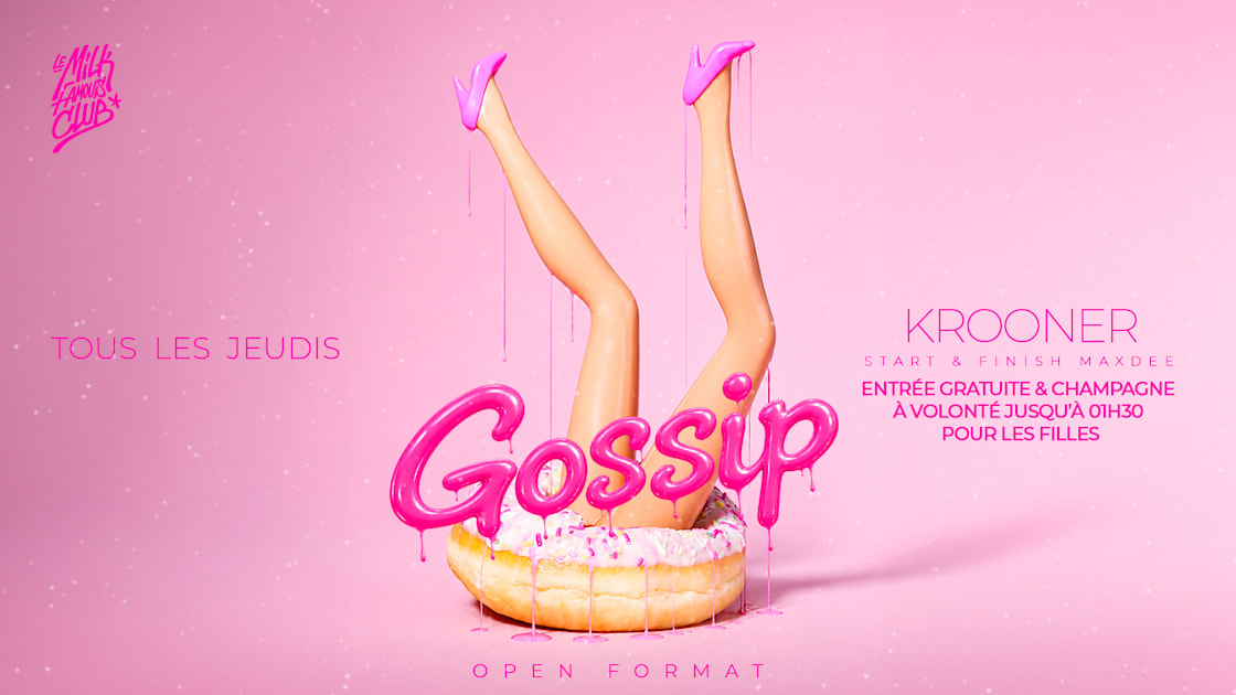 Affiche Jeu 10 Sept - Gossip W/ Krooner, Saint-Jean-De-Védas · Billets Shotgun