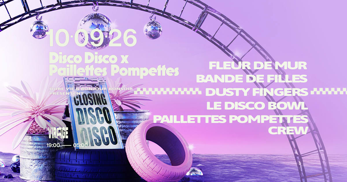Affiche Disco Disco X Paillettes Pompettes, Paris · Billets Shotgun