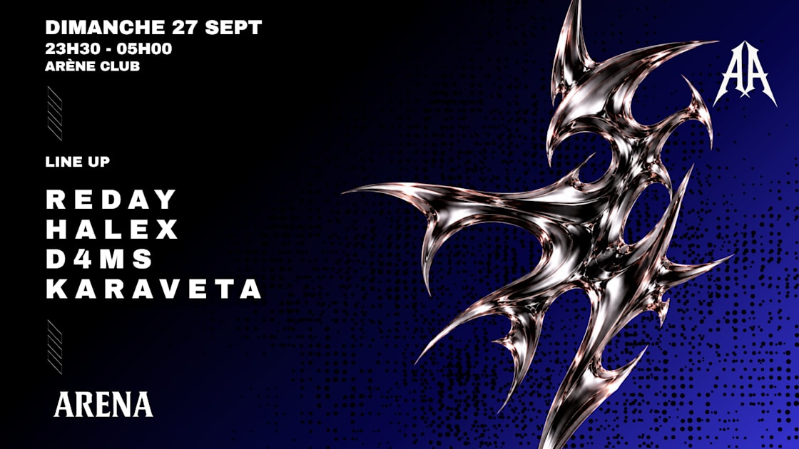 Affiche Arena Invite Reday, Halex, D4ms &amp; Karaveta, Lyon · Billets Shotgun