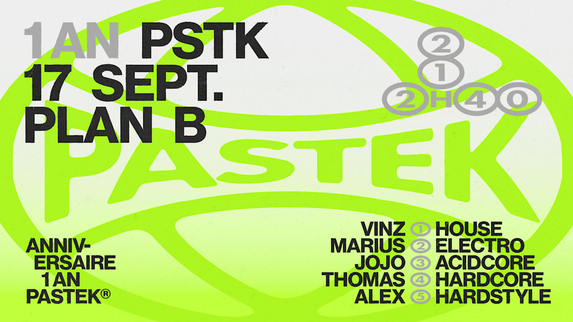 Affiche Plan B X Pastek, Rennes · Billets Shotgun