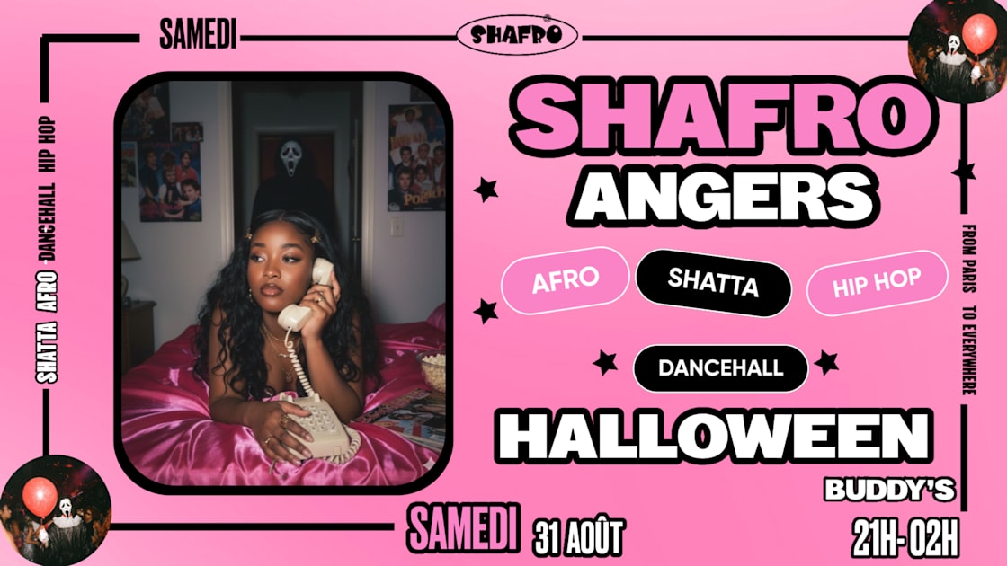 Affiche Shafro @Angers #11 Halloween : No Costume = No Party, Angers · Billets Shotgun