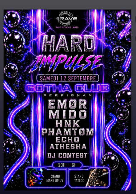 Affiche Hard Impulse 2, Perpignan · Billets Shotgun