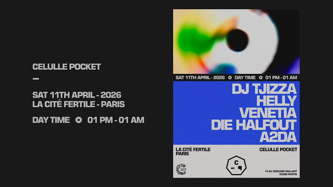 A2DA - Soirée techno le sam 11 avr. à La Cité Fertile