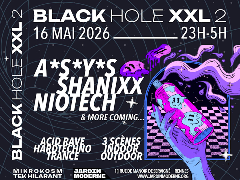 Niotech - Soirée techno le sam 16 mai à Jardin Moderne