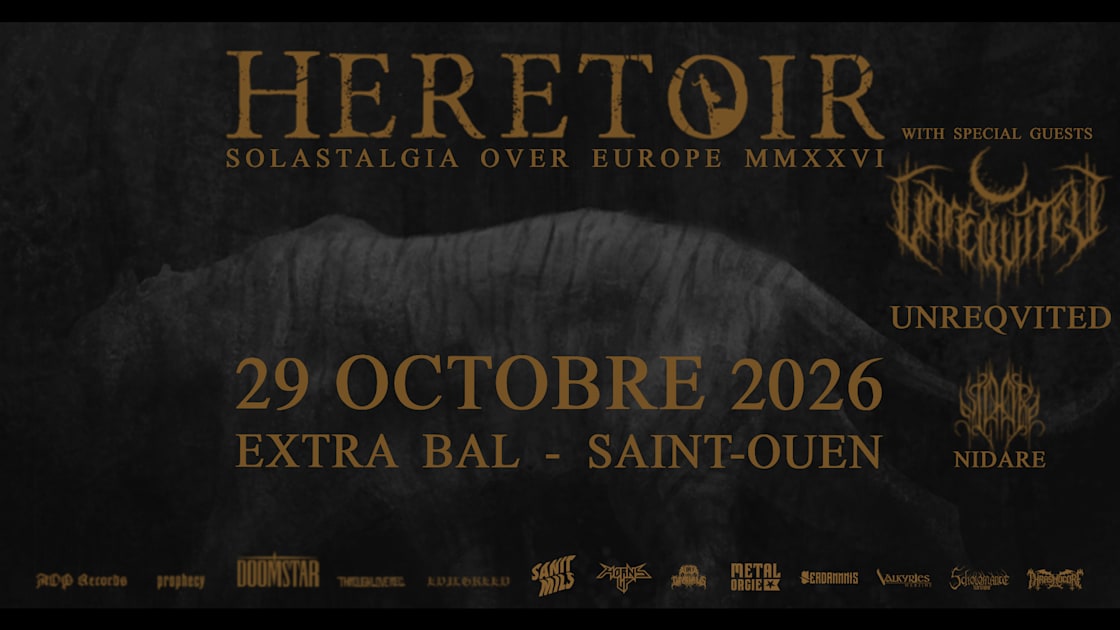 Affiche Heretoir + Very Special Guest : Unreqvited, Saint-Ouen-Sur-Seine · Billets Shotgun