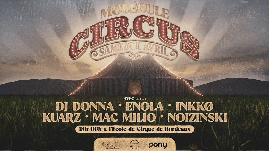 Dj Donna - Soirée techno le sam 11 avr. à École de Cirque de Bordeaux