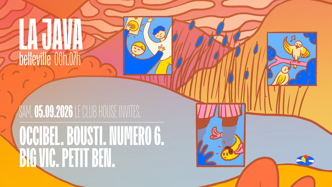 Affiche Le Club House : Occibel, Numero 6 (Live), Bousti &amp; More, Paris · Billets Shotgun