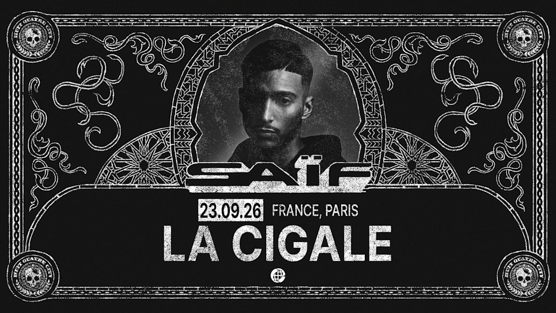 Affiche Saïf @La Cigale, Paris · Billets Shotgun