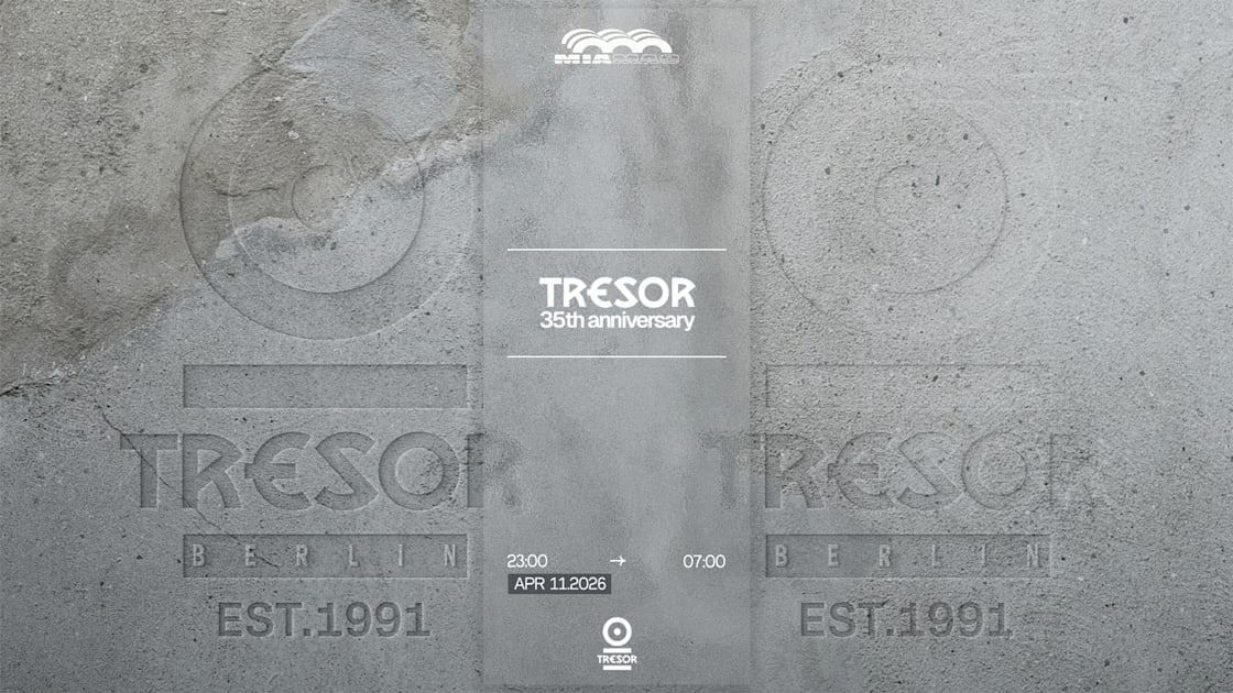 Tresor Records - Soirée techno le sam 11 avr. à Mia Mao