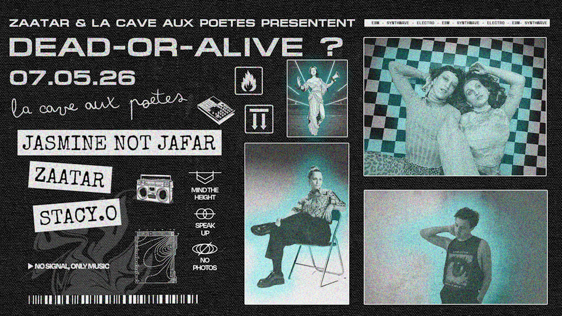 𝐒𝐓𝐀𝐂𝐘.𝐎 - Soirée techno le jeu 7 mai à La Cave aux Poètes