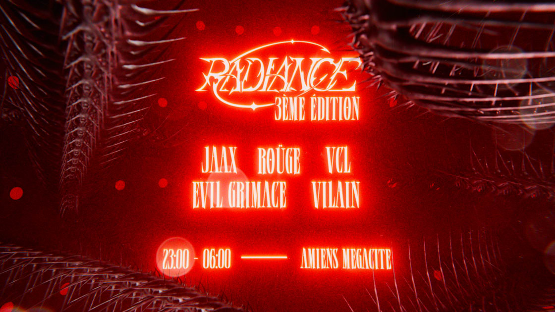 Radiance 3 - Soirée techno le sam 7 mars à Mégacité d'Amiens